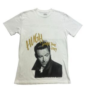 Hugh Jackman Shirt Adult Medium M White World Tour 2019 Concert Short Sleeve